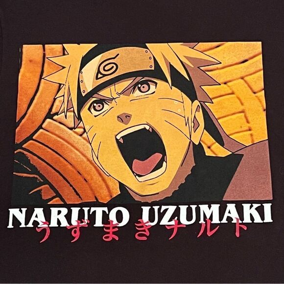 Naruto Shippuden Uzumaki Yell Graphic Tee Shirt / Size S - Picture 3 of 4